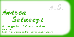 andrea selmeczi business card